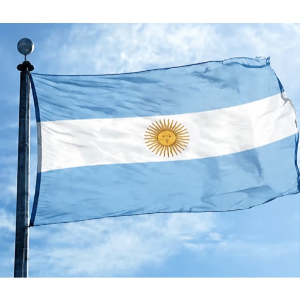 Bandeira da Argentina Grande 150x90cm Poliéster Alta Qualidade