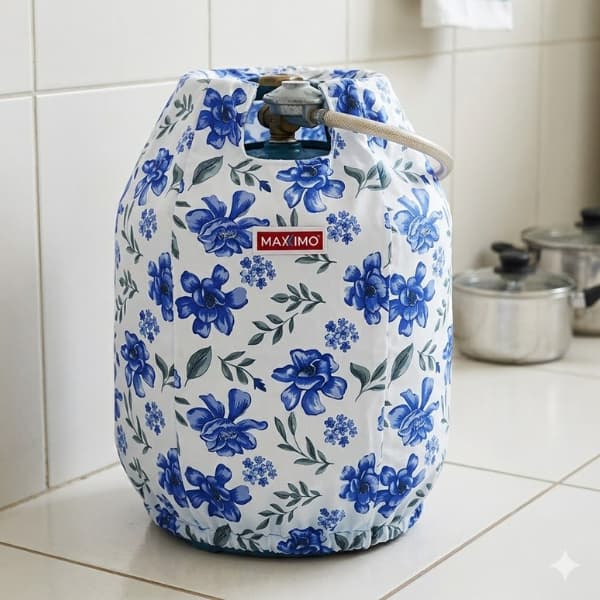 Capa Para Botijão De Gás 13kg De Plástico Impermeável Estampado