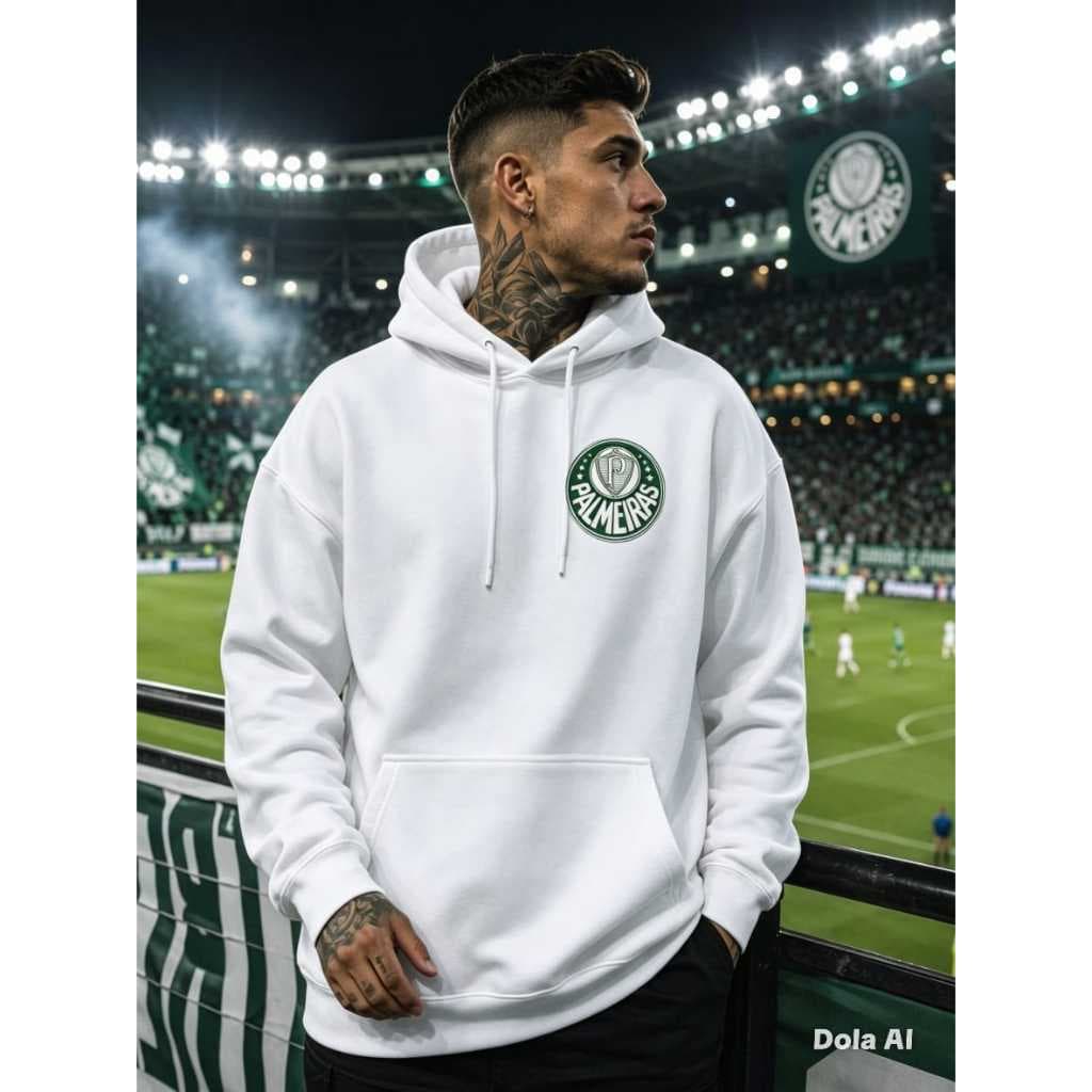 Blusa de Frio Modelo Canguru 100%Algodao Estampa Premium Verdao Envio Imediato