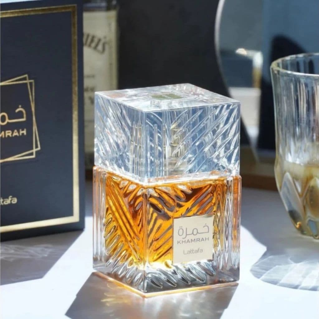 Perfume Lattafa Khamrah Qahwa 50ml - Perfume Árabe Unissex Eau de Parfum Marcante