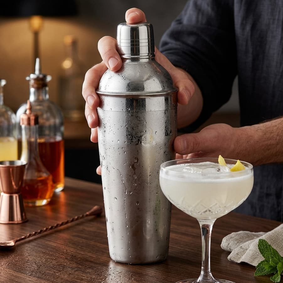Coqueteleira Cobbler 500ml Inox Para Drink Caipirinha Barmen Profissional Bar Restaurante Bartender