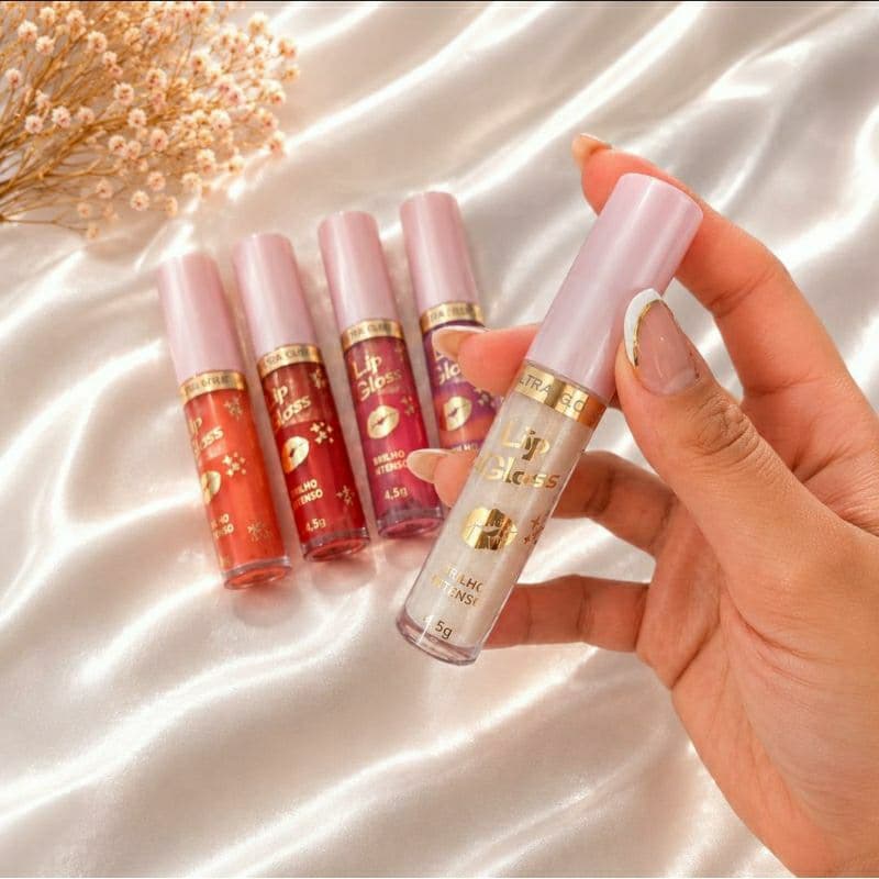 Lip Gloss Hidratante com Brilho Intenso KYRAV - Gloss Labial, Ultra gloss