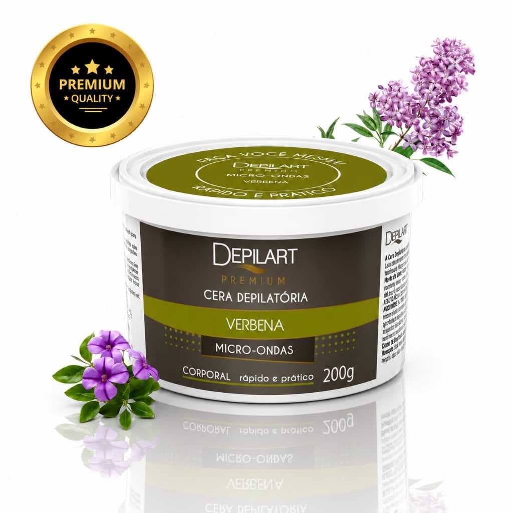 Cera Depilatória Depilart Premium Verbena 200g Micro-ondas Corporal