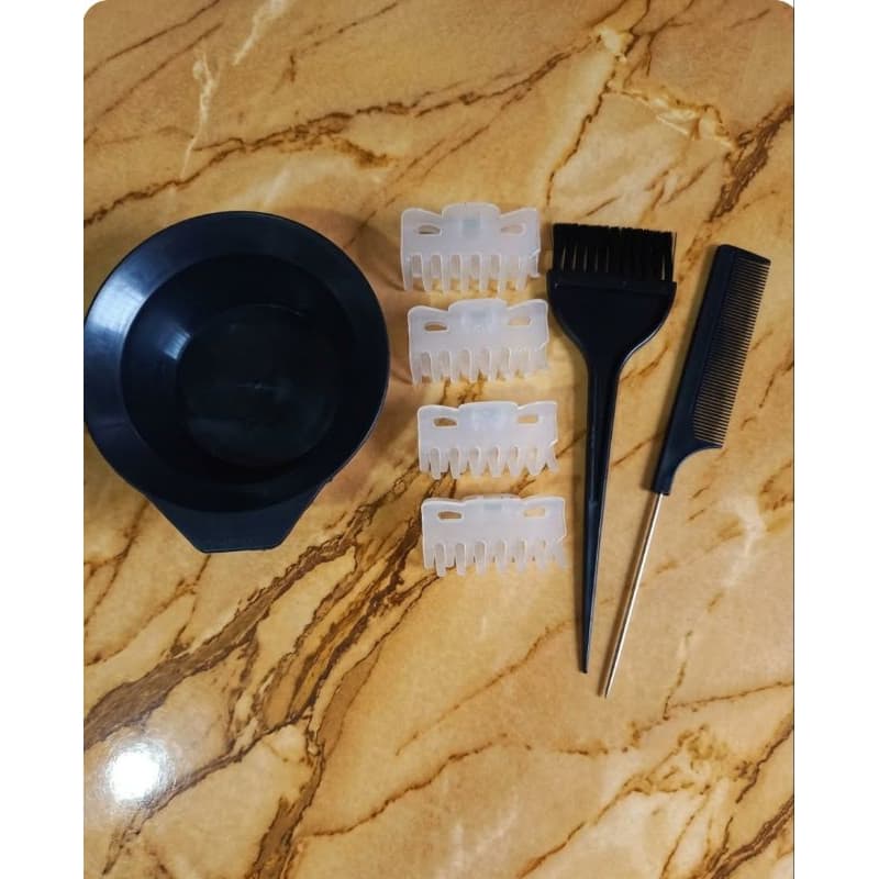 Kit Para Pintura de Cabelo 7 Peças