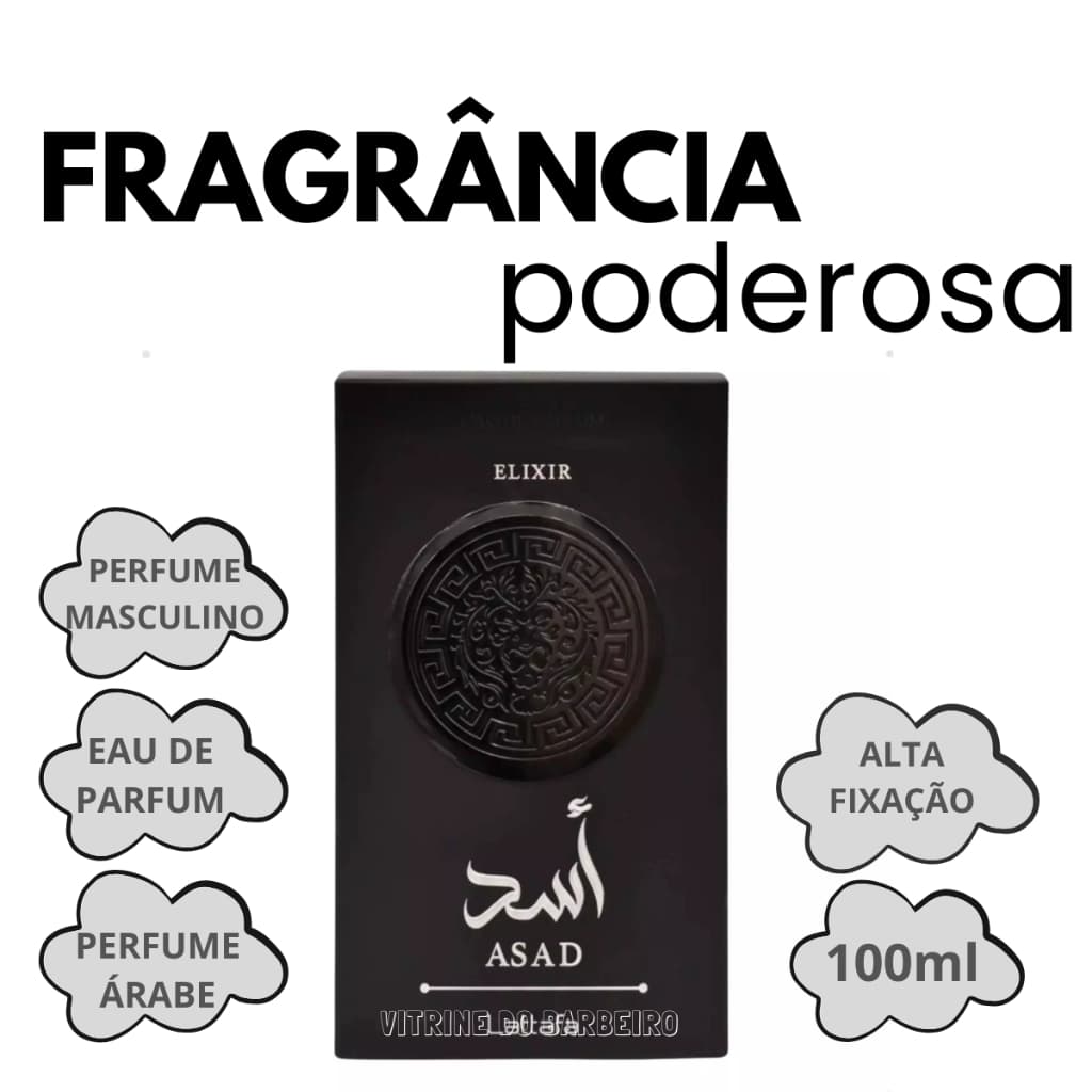 Perfume Árabe Asad Elixir Masculino 100ML Eau de Perfum Edp!