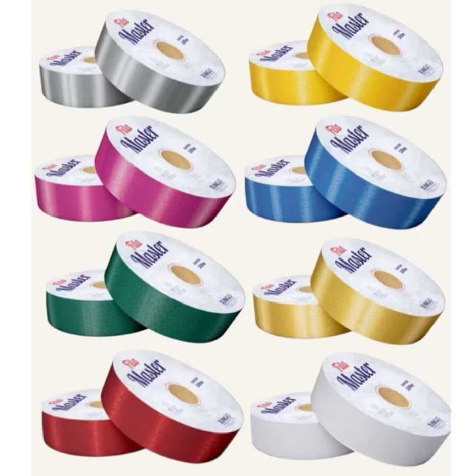 Fita para laço 16x50,cores variadas 50 metros.