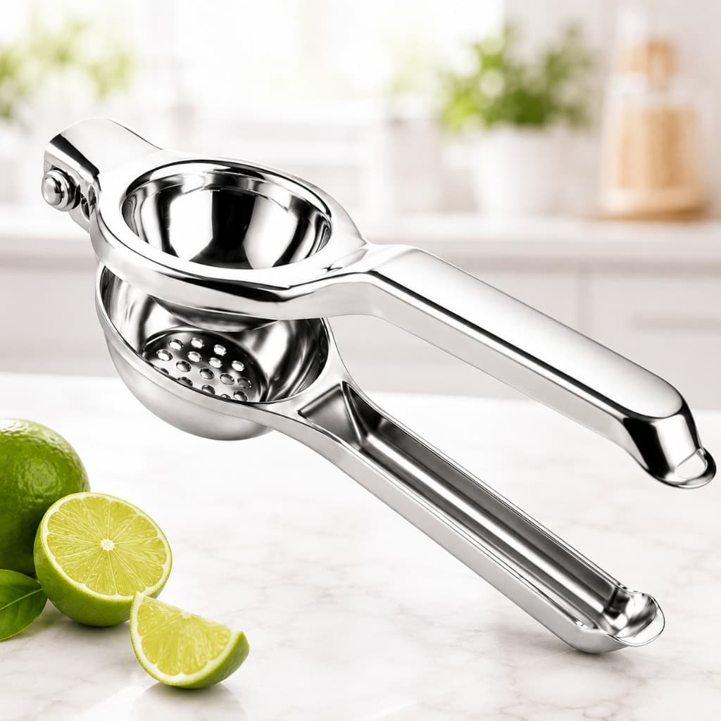 Espremedor De Limão Manual Aço Inox Reforçado Extrator De Suco Cozinha Bar Restaurante Doméstico