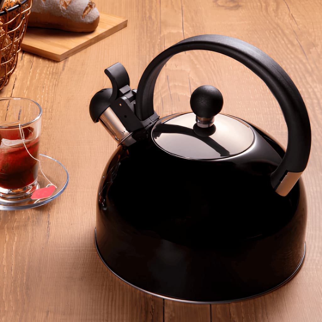 Chaleira Hercules Apito Fixo Preta 1,75L