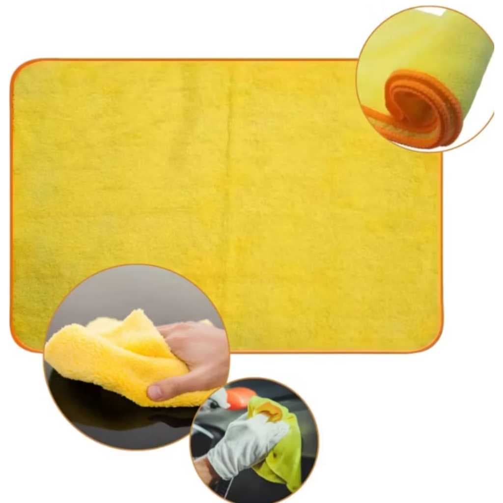 Kit 4 flanelas microfibra Cadillac 40x40