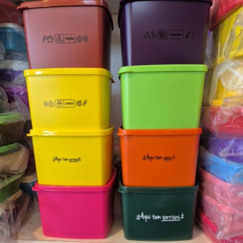 Jeitoso 800 ml Tupperware guarda alimentos, ideal para freezer