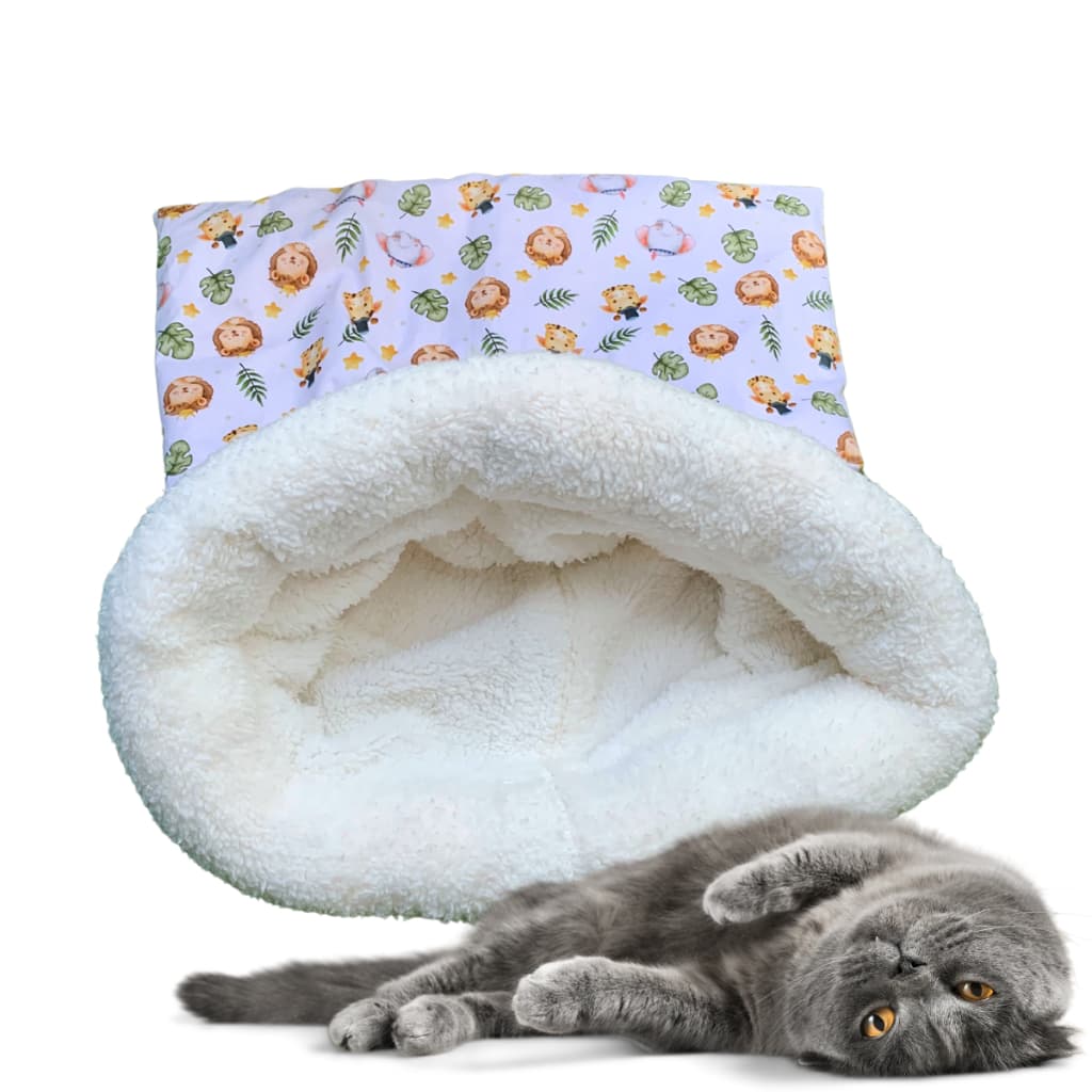 Cama Pet Toca Para Gatos Saco De Dormir Caminha Confortável Retangular