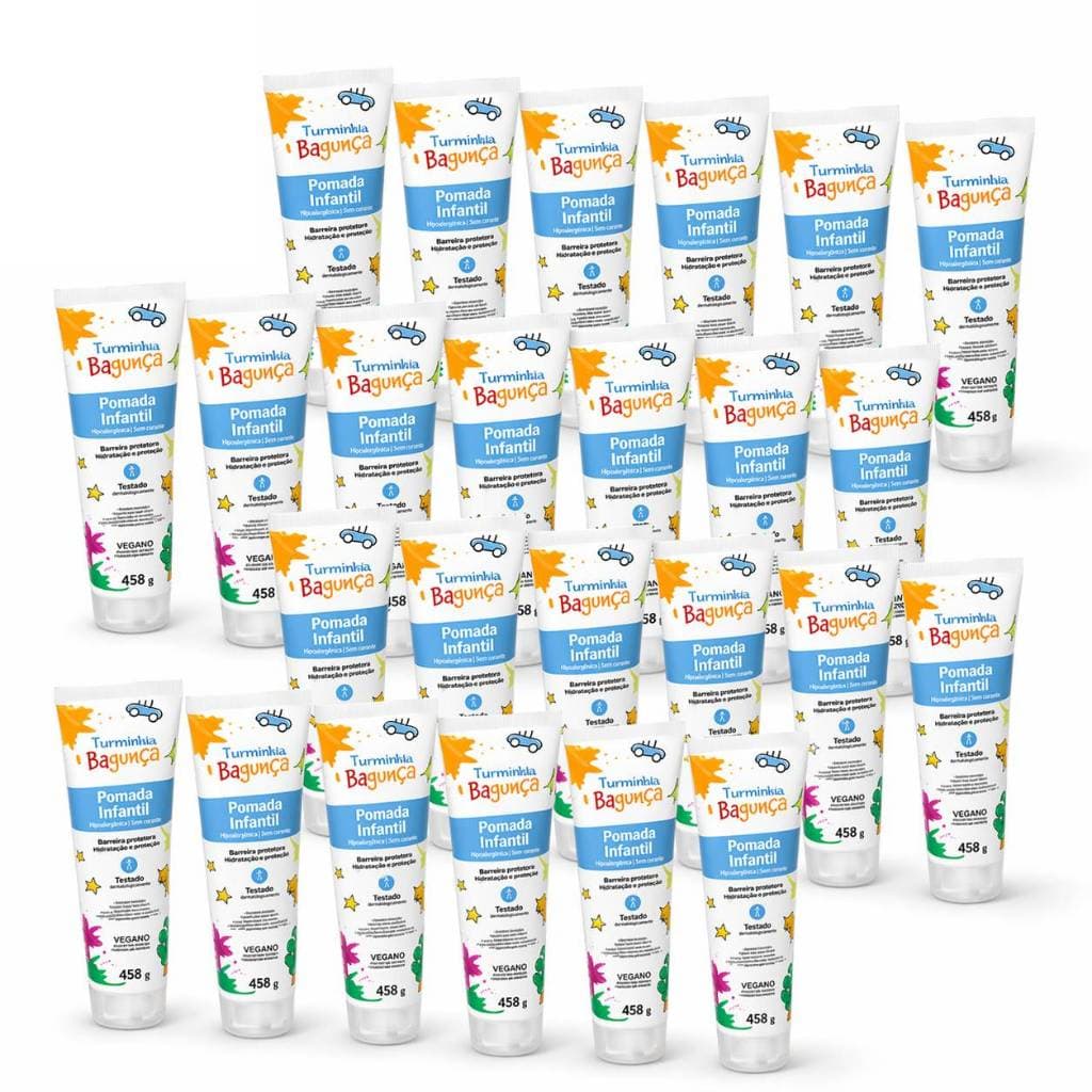 Kit 24 Pomadas Prevenção de Assaduras TURMINHA DA BAGUNÇA 45g