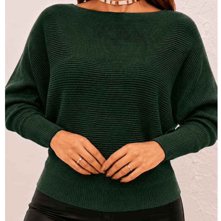 Blusa Gola Canoa De Frio Blusa Feminina de Tricot Inverno