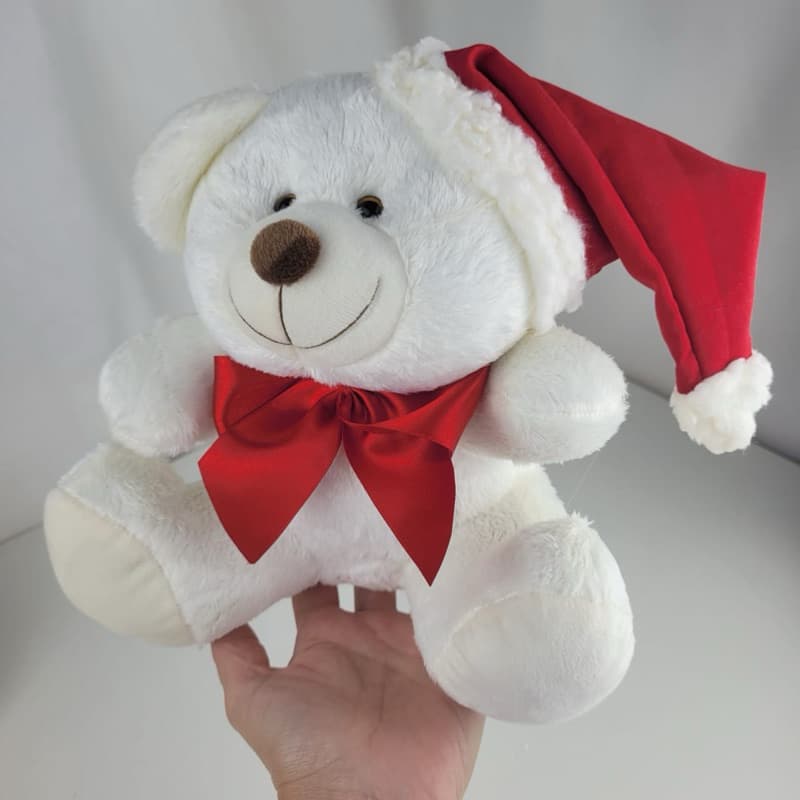 Urso de Pelúcia Ted Natalino Criança Presente Natal Decoração