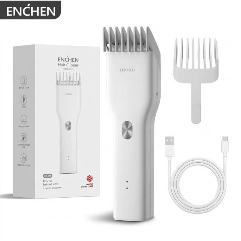 Maquina Cortar Cabelo Aparador De Pelos E Barbeador Eletrico Enchen Boost Sem Fio Recarregável