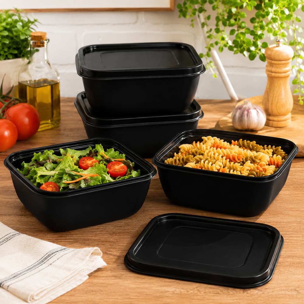 Kit 8 Potes Recipientes Plástico 1,8L Para Alimentos Mantimentos E Organização Doméstica