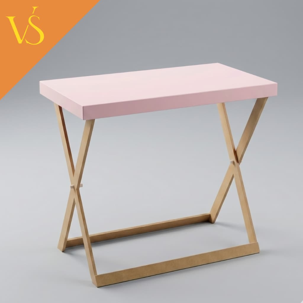 Cavalete Tampo Rosa Mesa Para Festa Aniversário Recepção MDF Resistente
