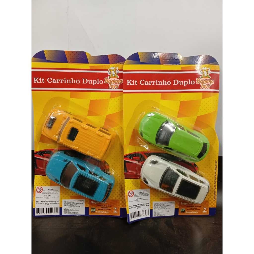 Kit Carrinhos Com 2 Unidades Marca:Banana Toys Medidas:L4X C10 X A4