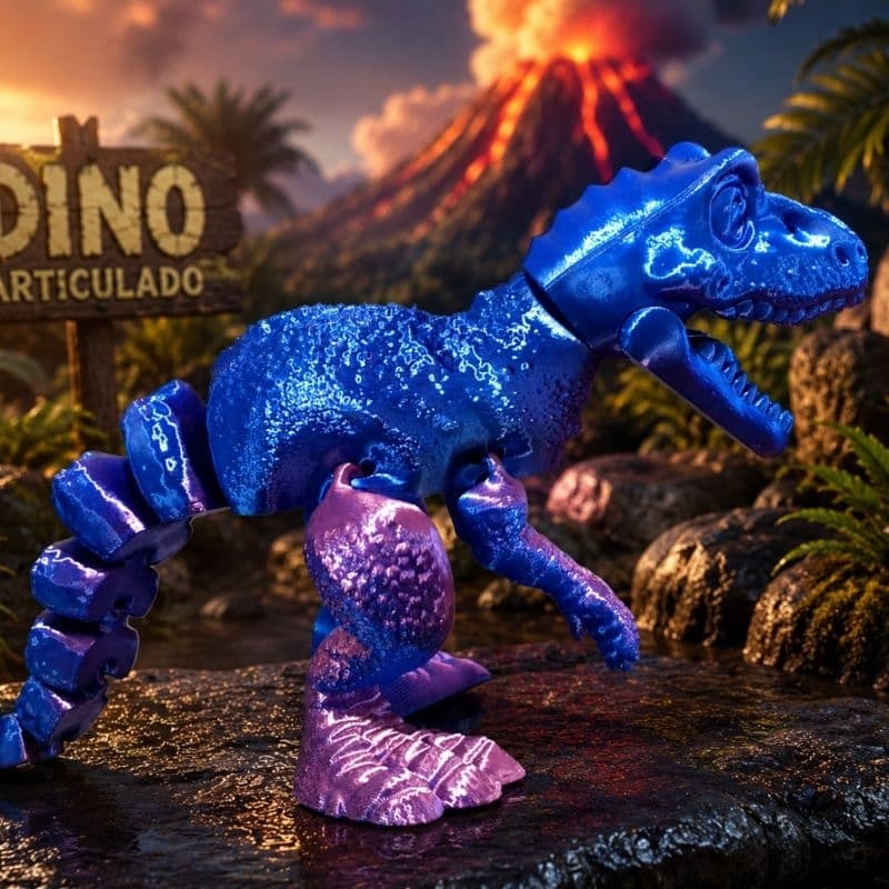 Dinossauro Rex Articulado Grande.