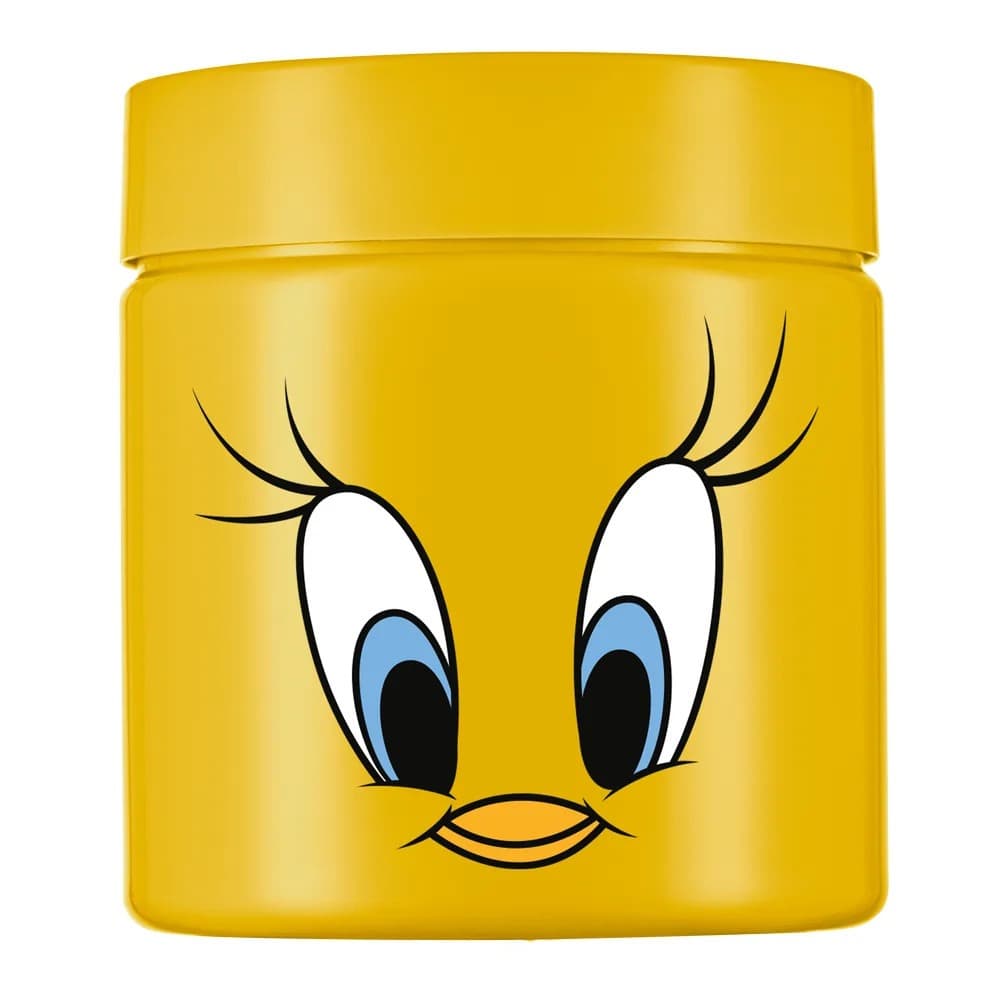 Pote PET 550ml Piu Piu Looney Tunes com Tampa Organizador Multiuso Infantil