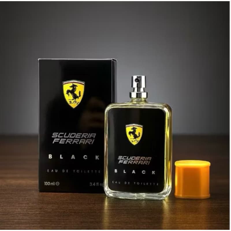 Perfume Masculino Ferrari Black 100ml EDT - Elegância e Velocidade com Longa Duração