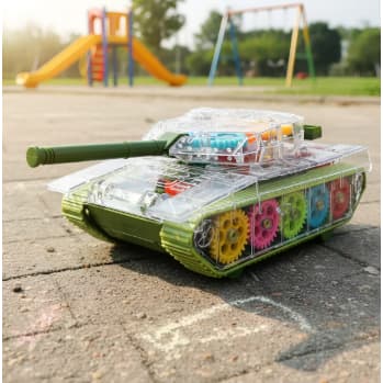 Carrinho Tanque De Guerra com Luzes e Sons 18cm