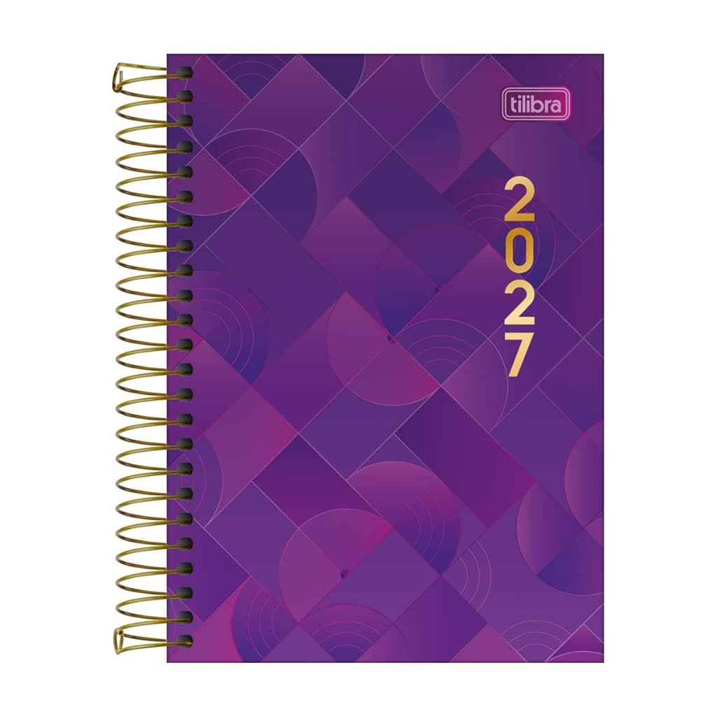Agenda Spot Grande 2027 Feminina Executiva Espiral Diária - Tilibra