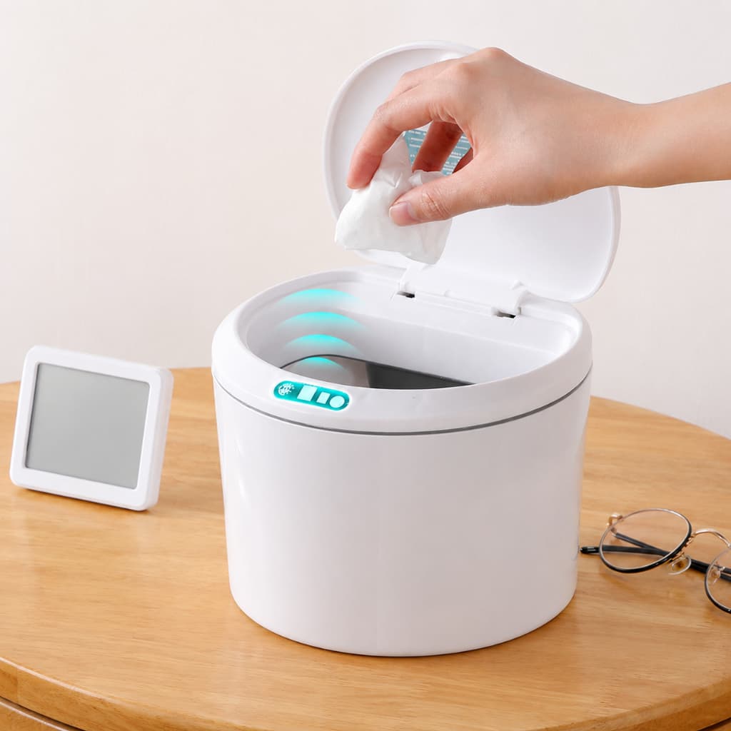 Lixeira Automática 3L com Sensor de Proximidade Recarregável