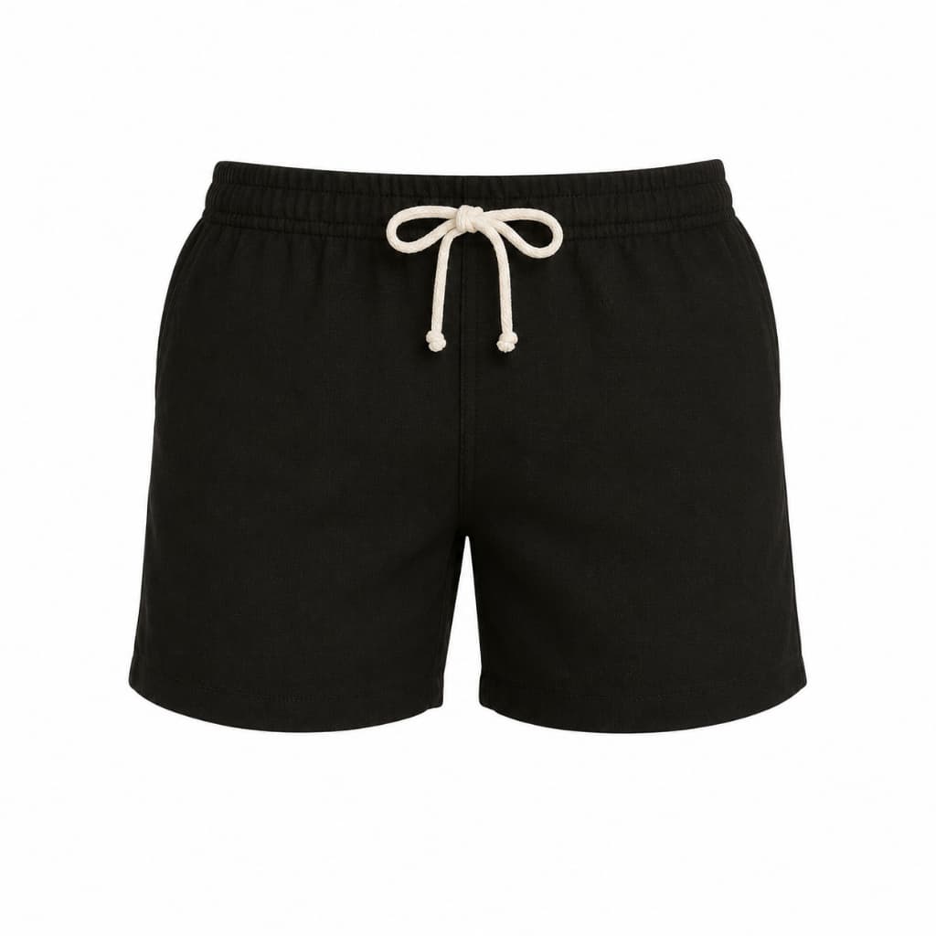 Short Unitário Masculino Colorido Linho Não Amassa Tecido Leve Primavera Verão Piscina Praia Mar Calor Copa Do Mundo
