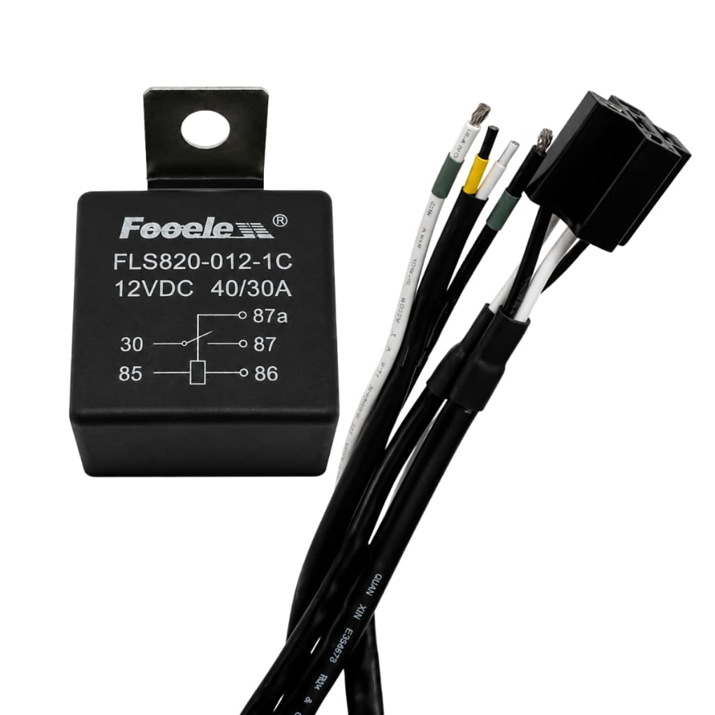Rele Auxiliar Automotivo 5 Pinos 12V 40A Com Plug Conector Cabo 60cm