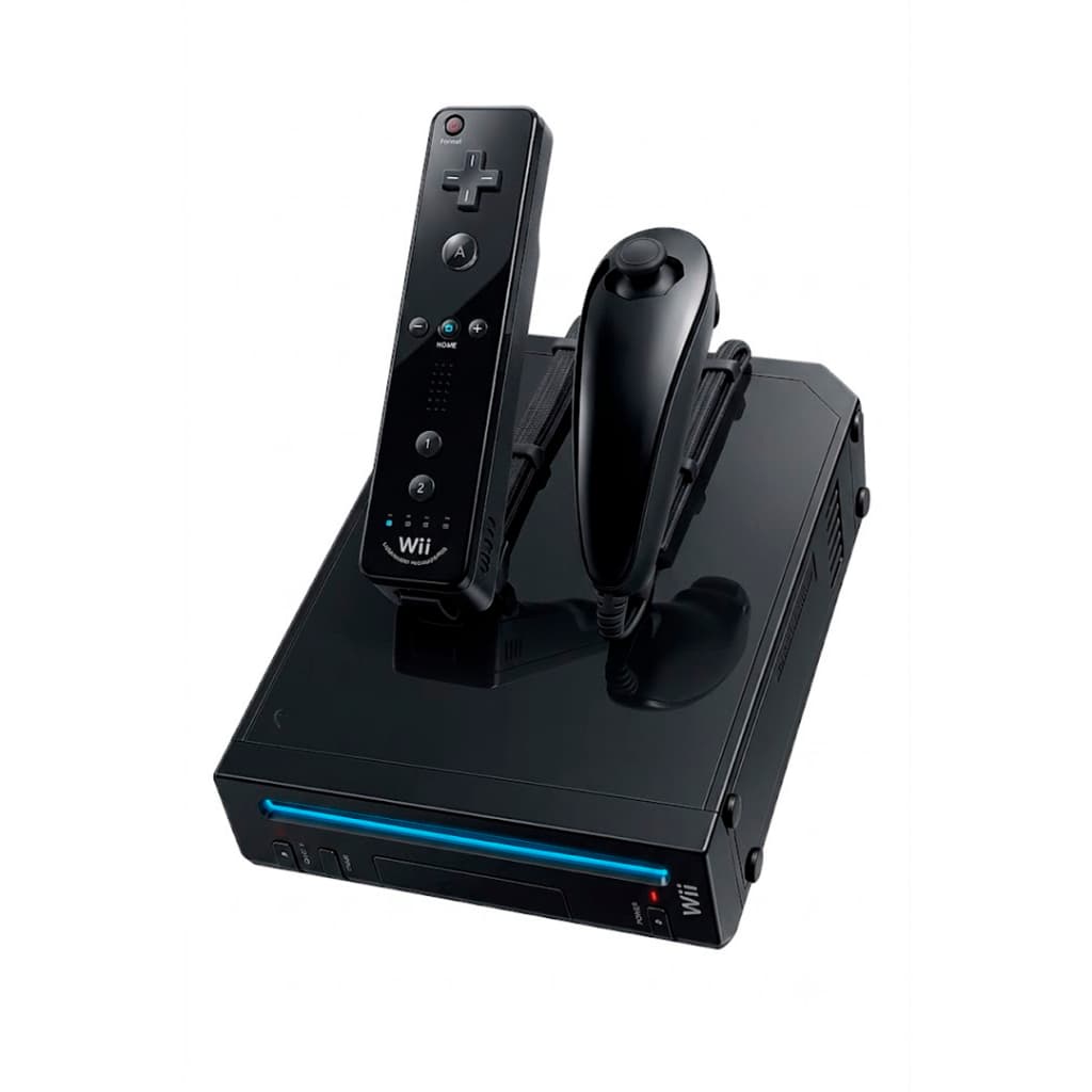 Suporte para Nintendo Wii e Controle Wii Remote Nunchuck Base Dock Console Organizador Preto Branco