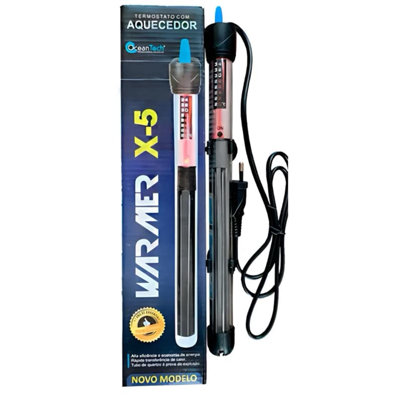 Termostato com Aquecedor X-5 25w Ocean Tech Para Aquário