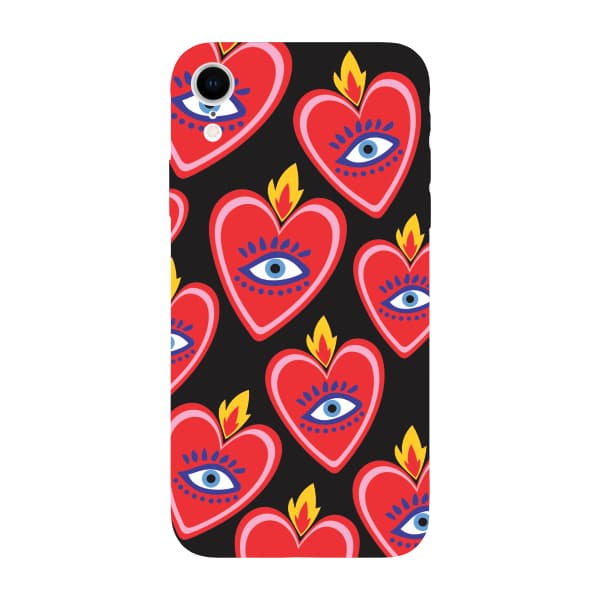 Capinha para iPhone XR Anti Impacto Fashion - SACRED HEART PATTERN