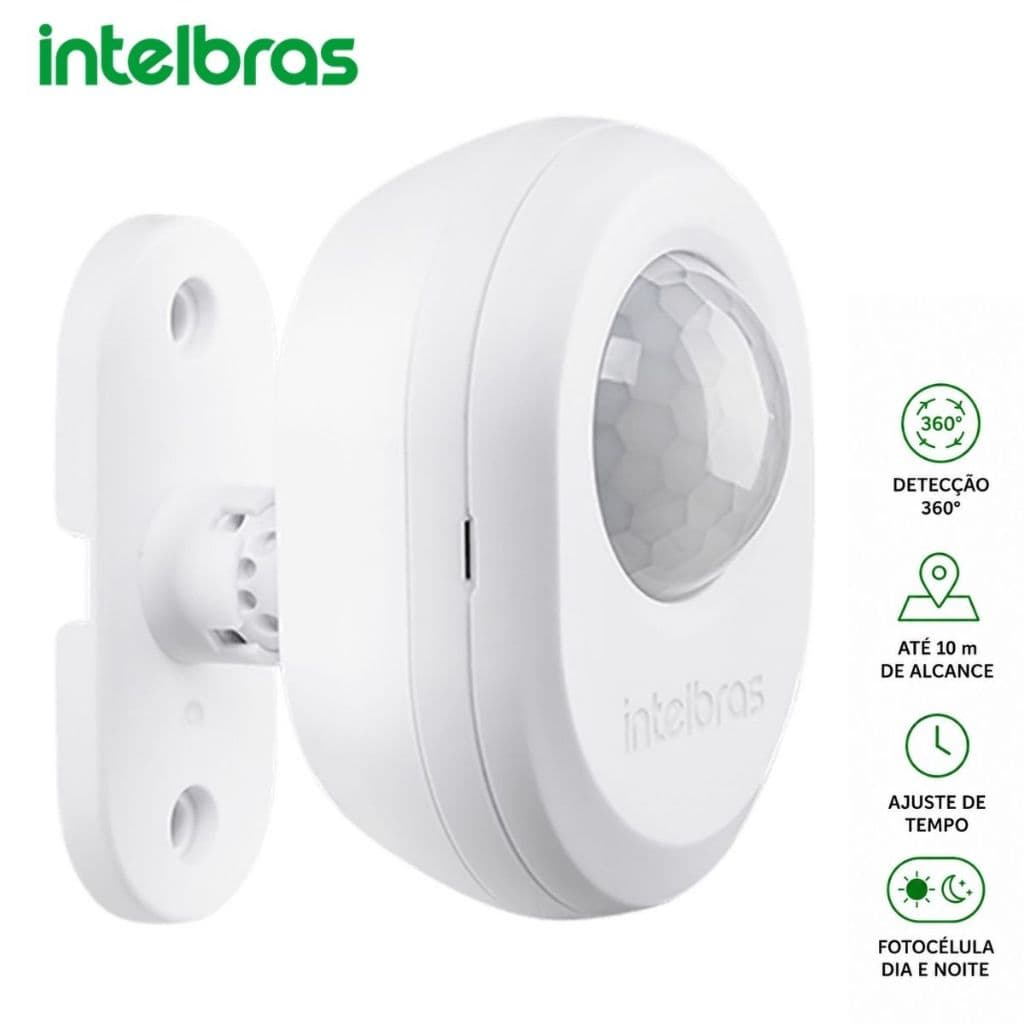 Interruptor Sensor de Presença Espi 360 A para Iluminação com Detecção Movimento Intelbras