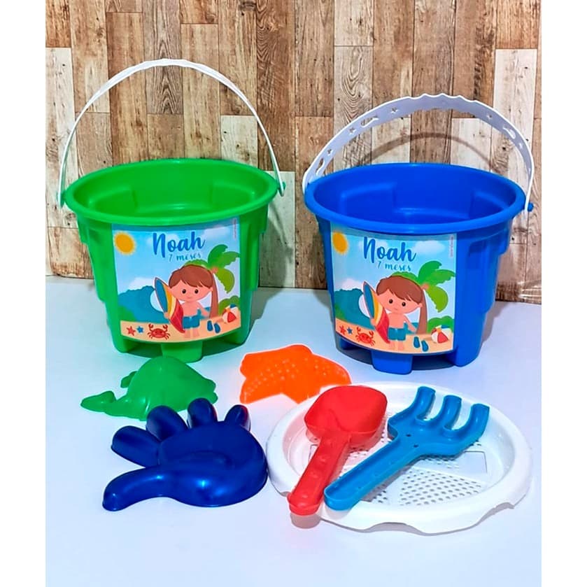 14 Kits Balde de Praia  | Baldinhos de Praia PERSONALIZADO | Tema da sua festa | Lembrancinha Pe
