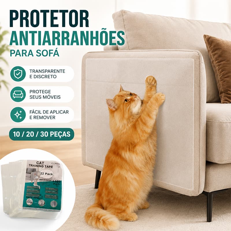 Kit 10/20/30 peças protetor sofá gato de transparente Anti Arranhões Adesivo Proteção protege móveis sofá