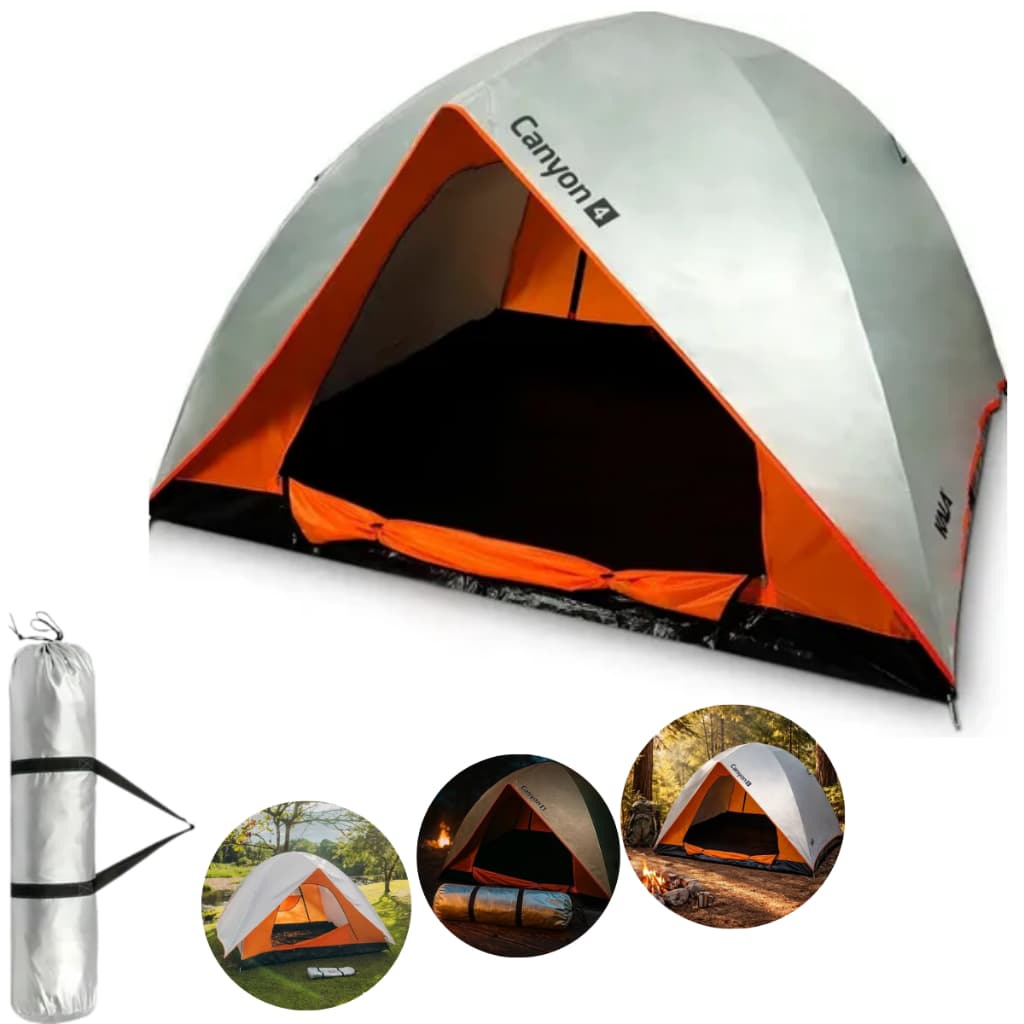 Barraca Canyon 4 Pessoas Kala Antifungo Impermeável Camping Trilha