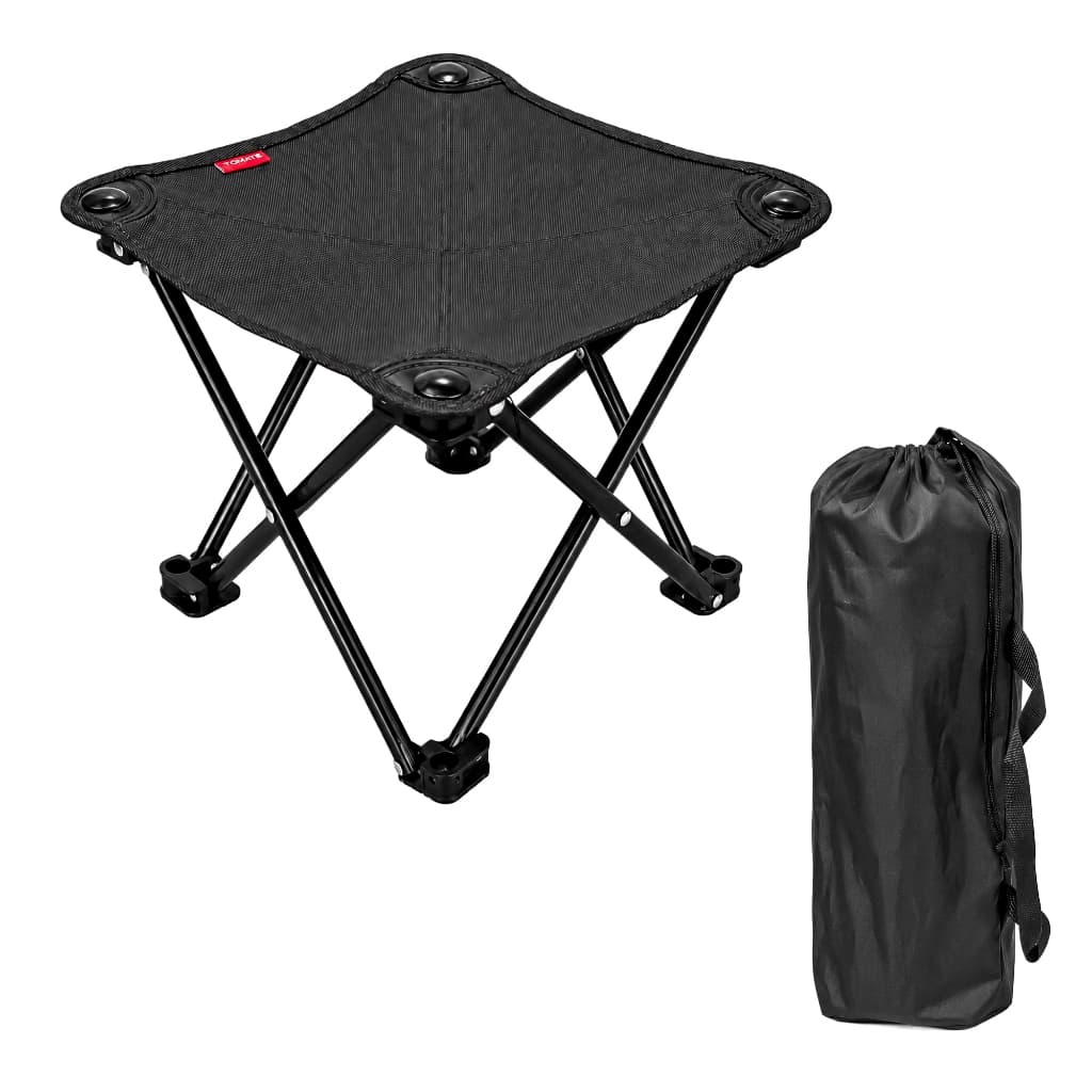 Banquinho Dobrável Portátil Retrátil Compacto Reforçado Até 100kg Camping Praia Pesca