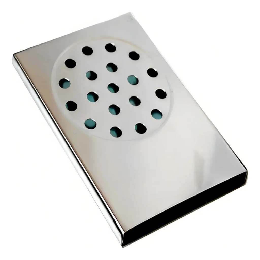 Ralo Inteligente Para Box 14x10cm em aço inoxidável Premium Escovado