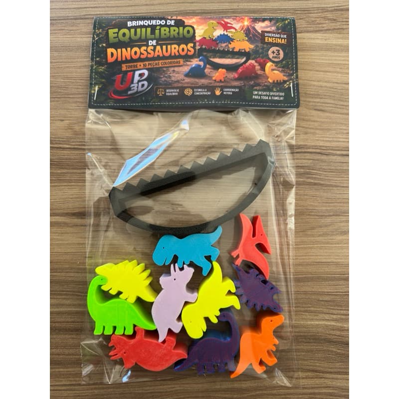 Jogo De Equilibrio Dinossauros Educativo Coordenacao Motora, Embalagem PREMIUM, excelente para presentear.