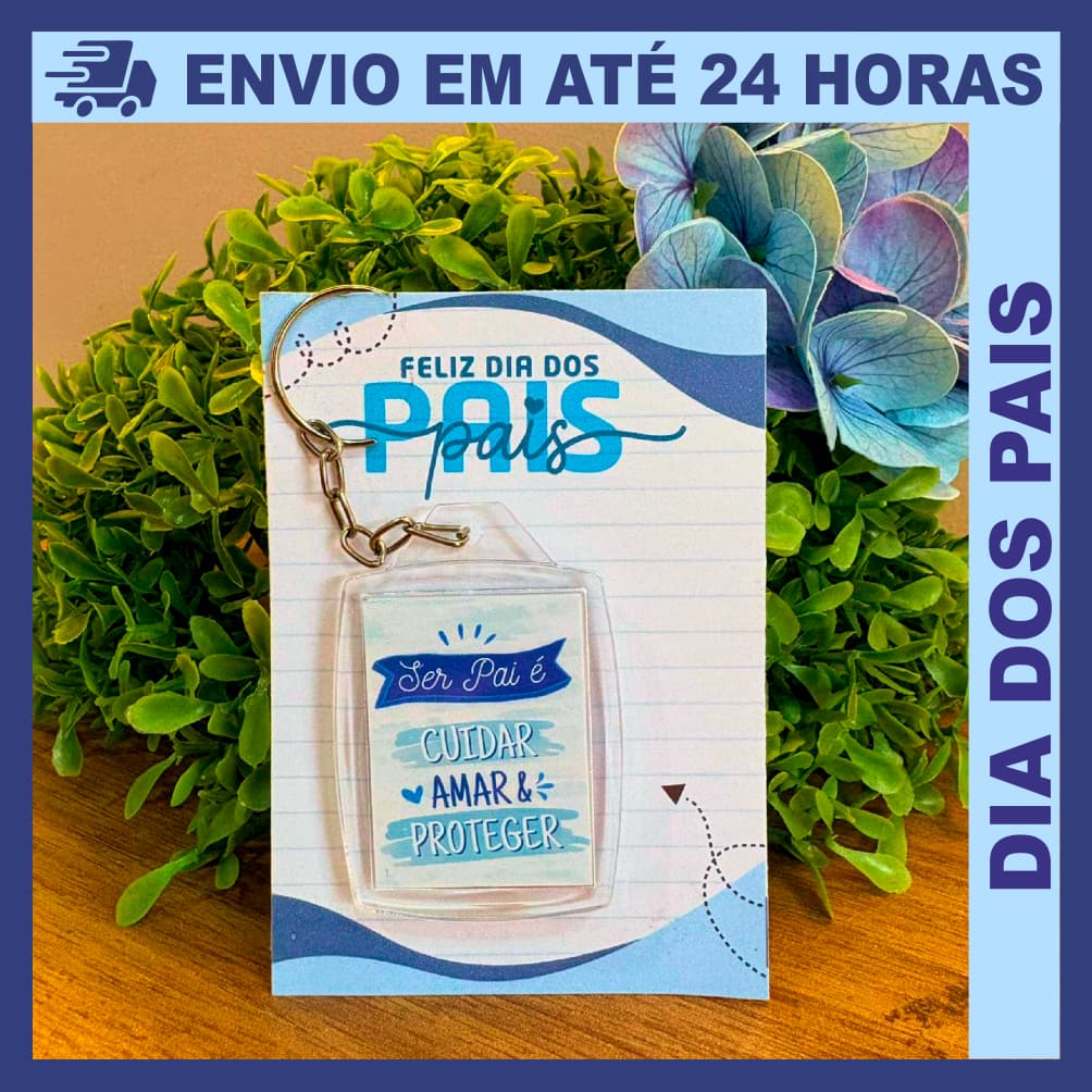 Lembrancinha Chaveiros Dia dos Pais / Brinde Corporativo  Mimo -Já embalado 20 a 100 unidades - Envio Rápido Mesmo dia
