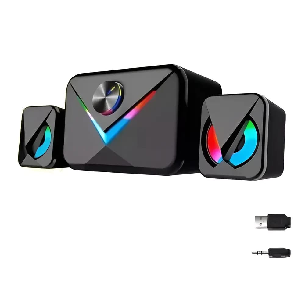 Caixa De Som Gamer Bluetooth Potente Led Subwoofe