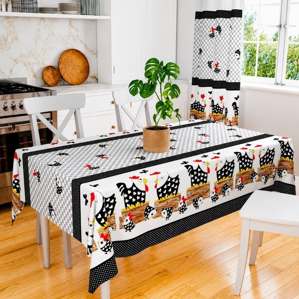 Toalha De Mesa Oxford Estampada 4 6 8 E 10 Lugares Decoração Cozinha Jantar Modernas Várias Estampas