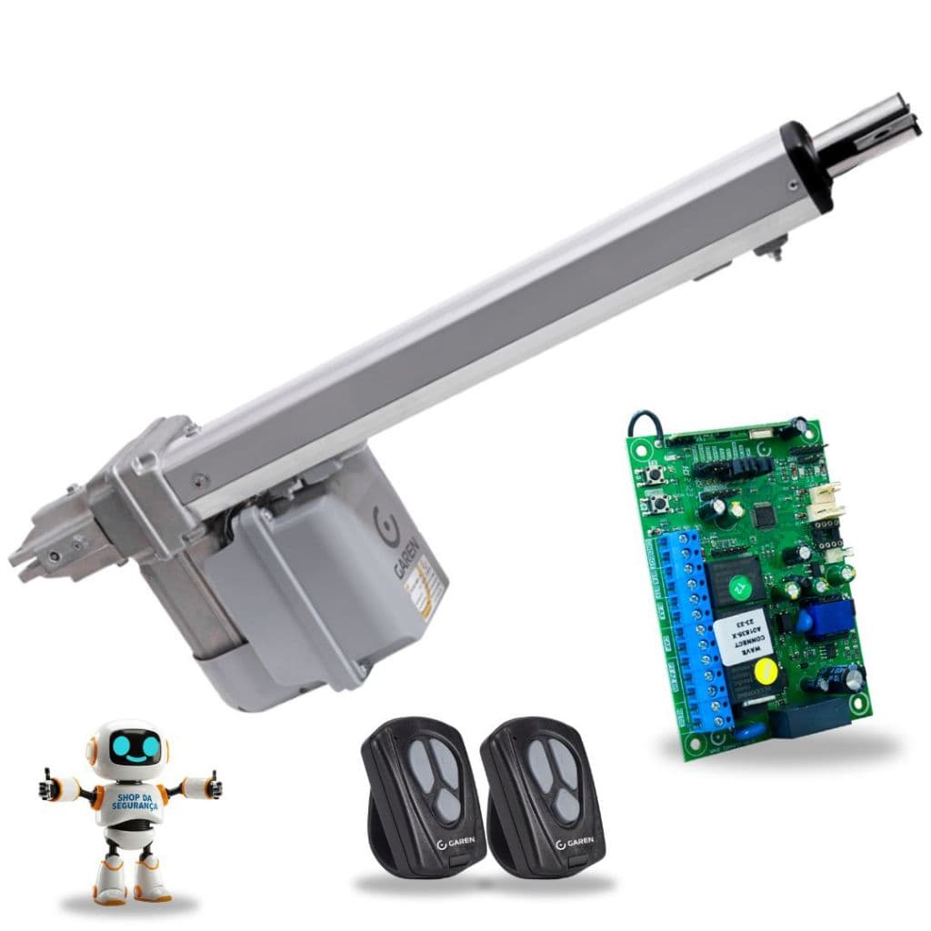 Kit Motor Portão Pivotante 1/2hp 1m Abre uma Folha de Até 2,5m 350kg Garen 220v