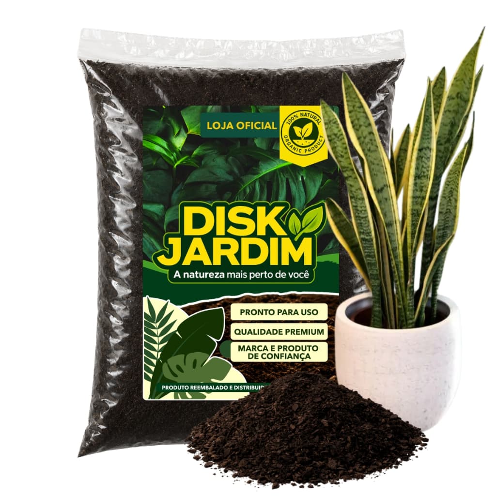 Terra Vegetal Adubada para Espada de São Jorge Pronto Para Uso Jardim 2kg/5kg/10kg/20kg