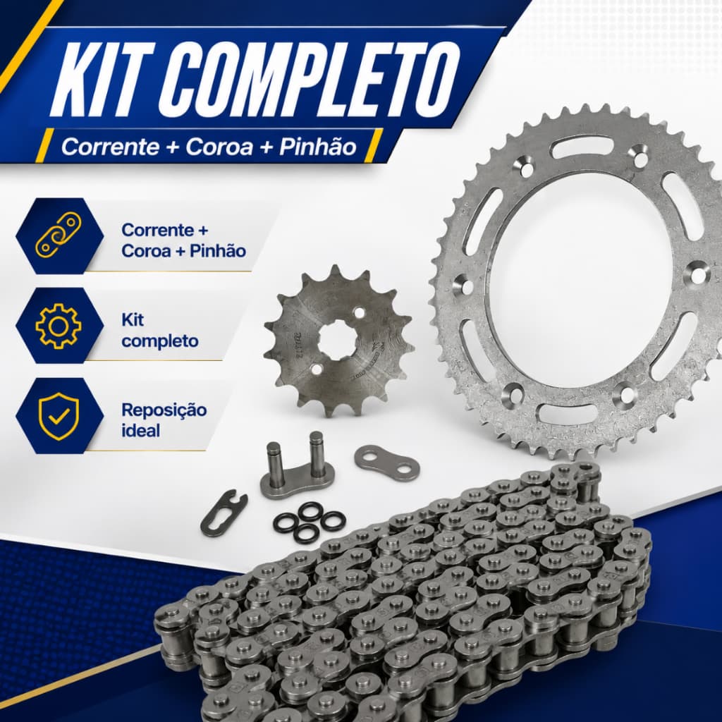 Kit Relação Completa com Retentor – NXR Bros 160 / XRE 190