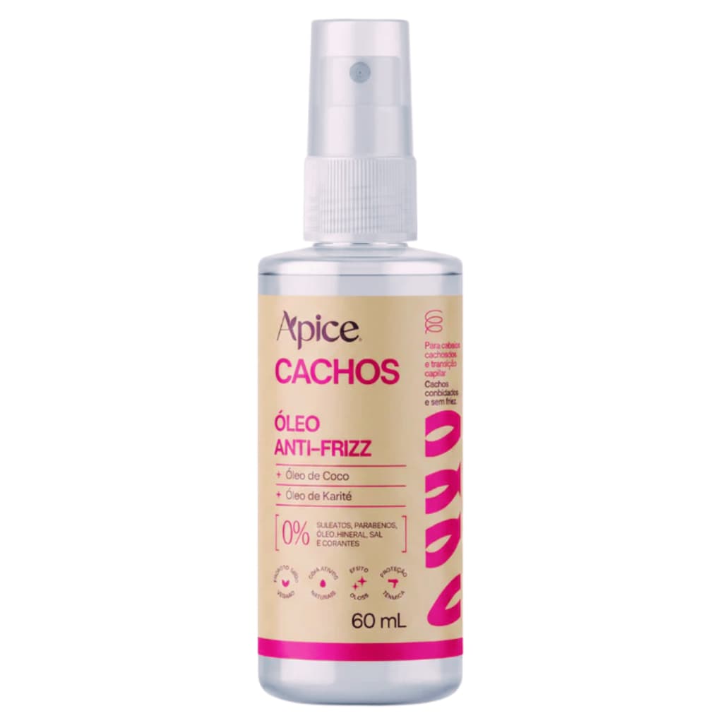 Apse Óleo Cachos Anti-Frizz Capilar 60ml