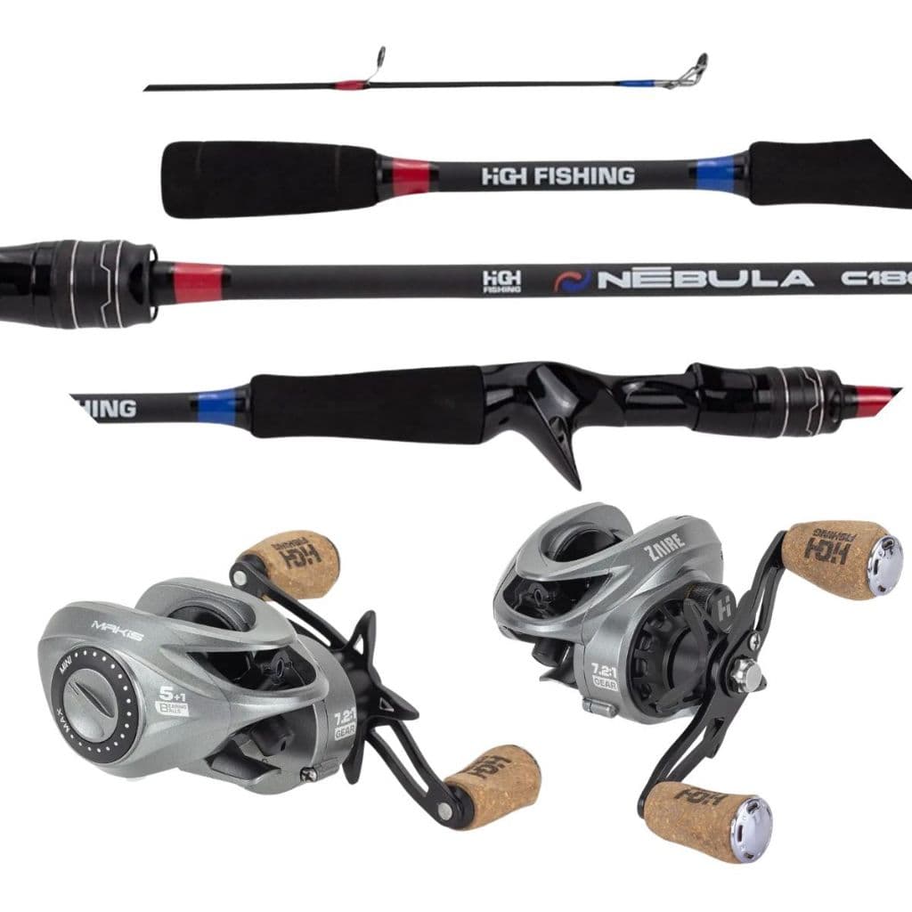 Kit Vara a Nebula 8-17 lbs Albatroz e  Carretilha Zaire Drag 9kg