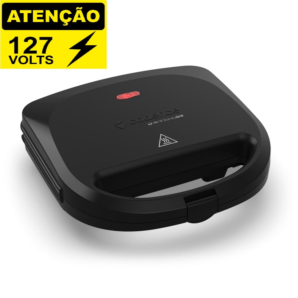 Sanduicheira Elétrica Cadence 750w Chapas Antiaderentes - 127v