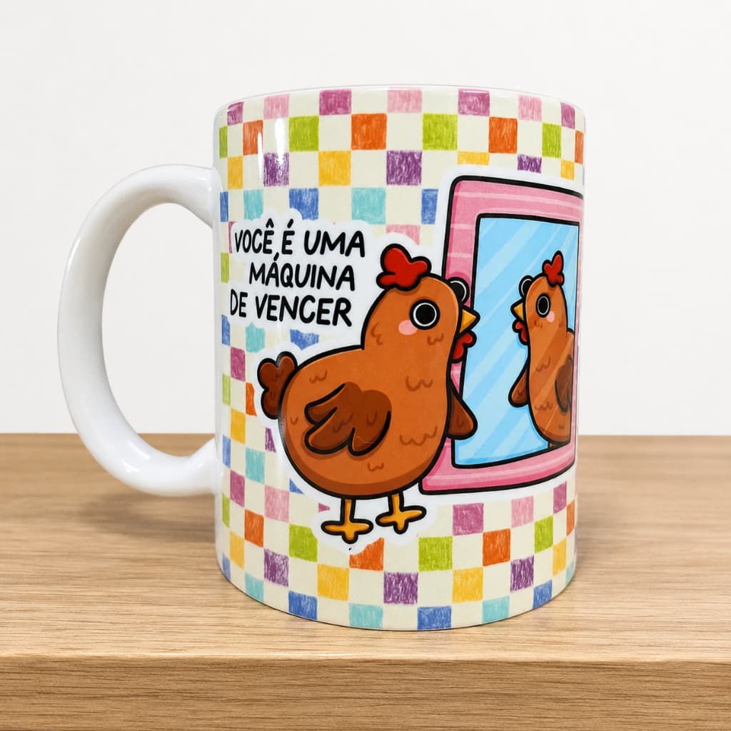 Caneca personalizada frases divertidas engraçadas presente criativo café chá personagens canecas